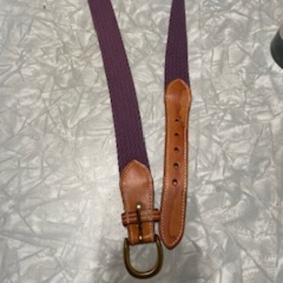 Leather and Cotton Belt - Picture 3 of 5